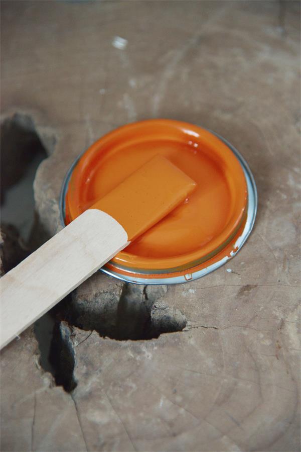 rusty orange Vintage chalk Paint autentico look gesso