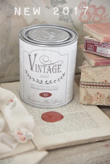 rusty red vintage chalk paint