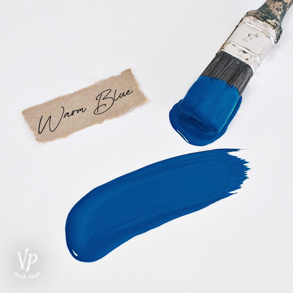 blu cobalto warm blue vernice shabby a gesso