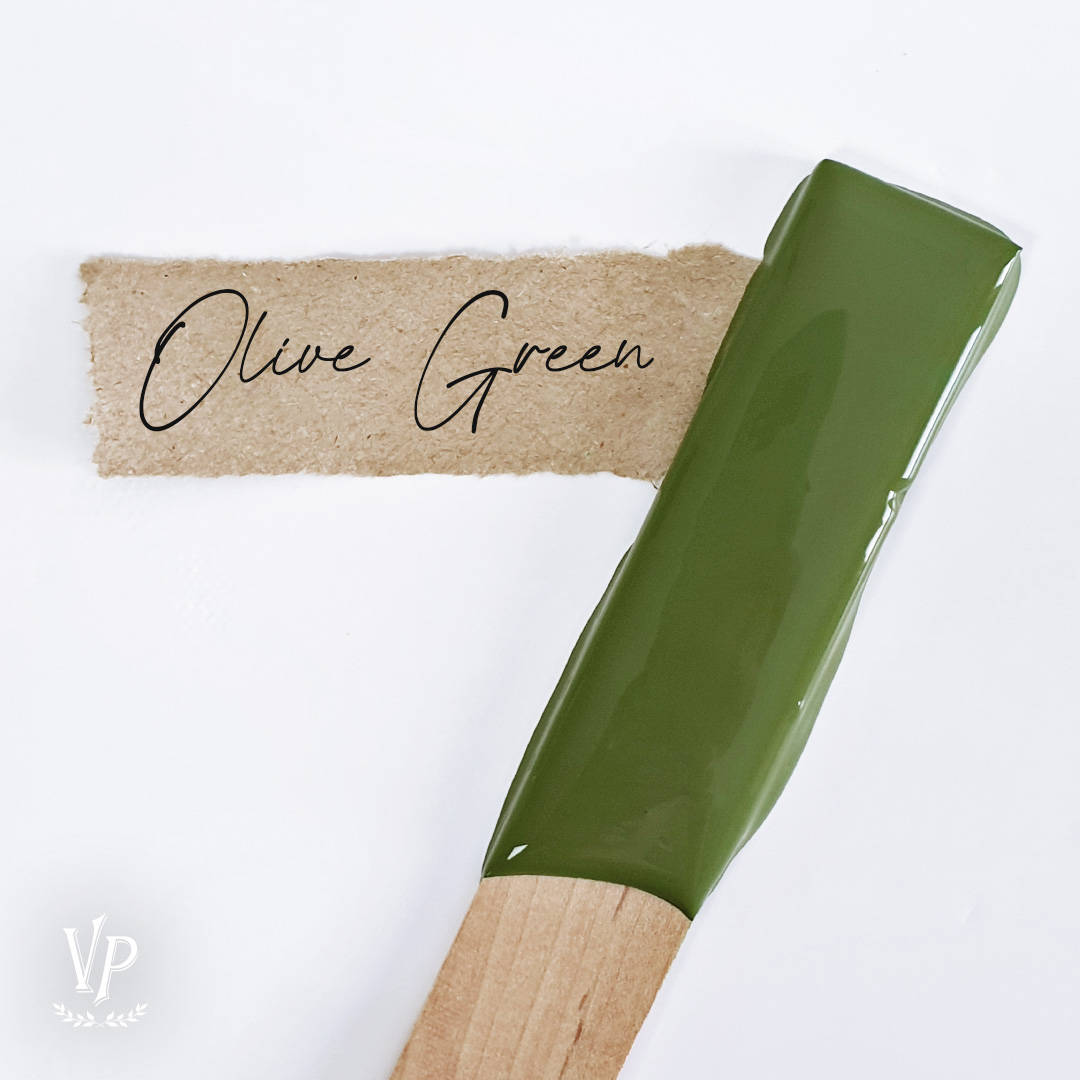 verde oliva olive green vernice shabby per mobili