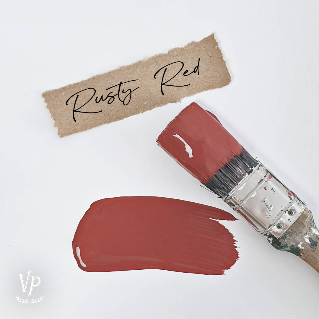 rosso ruggine rusty red vernice shabby per mobili