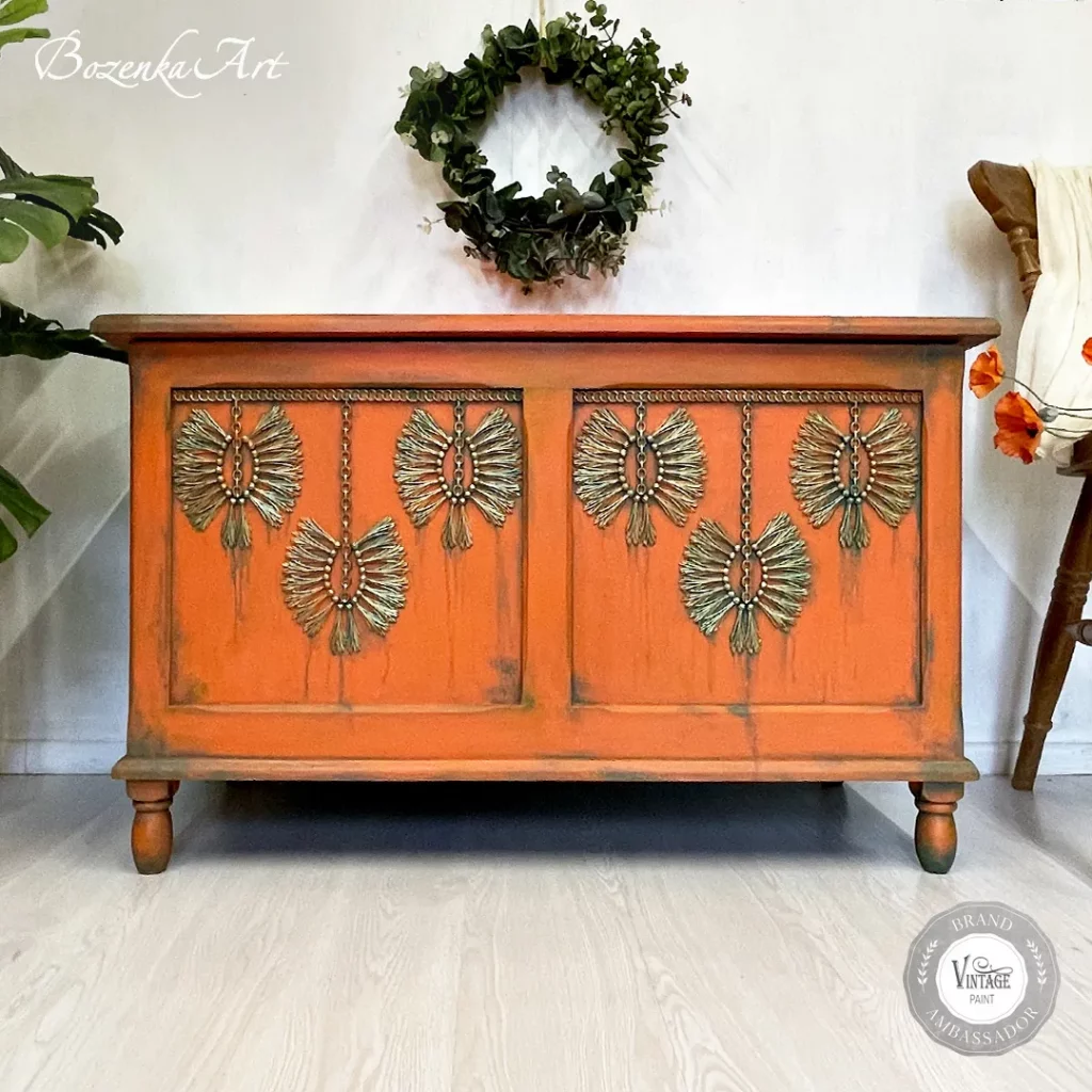 orange chalk paint