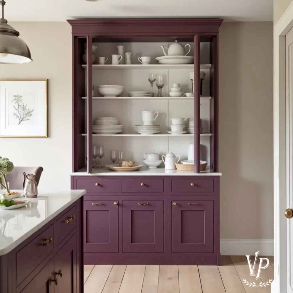 credenza color prugna