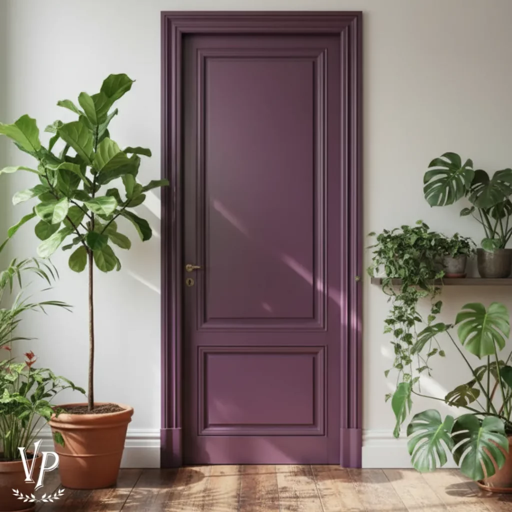 porta color prugna